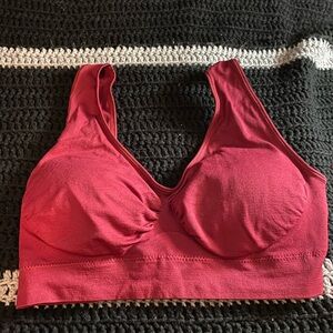 Comfortable Red Sports Bra